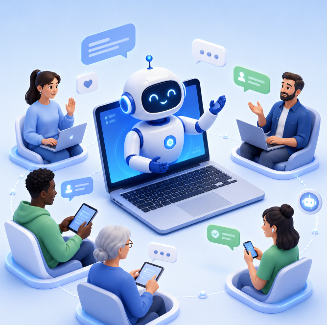 TunedChat AI chatbot answering customer questions